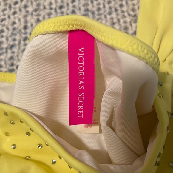 Victoria's Secret Yellow Bikini with Rhinestones - Picture 2 of 10